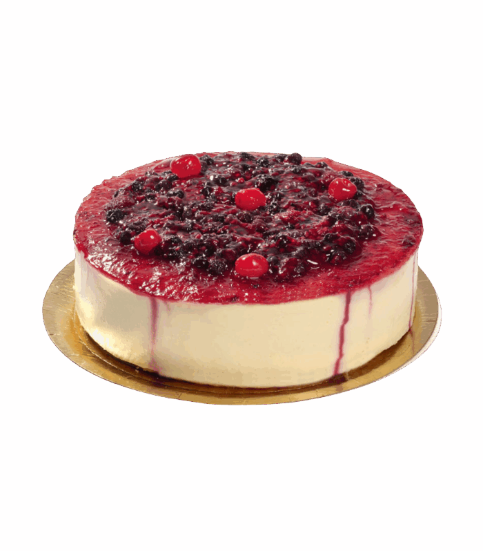Torta Cheese Cake Frío con Frutos Rojos