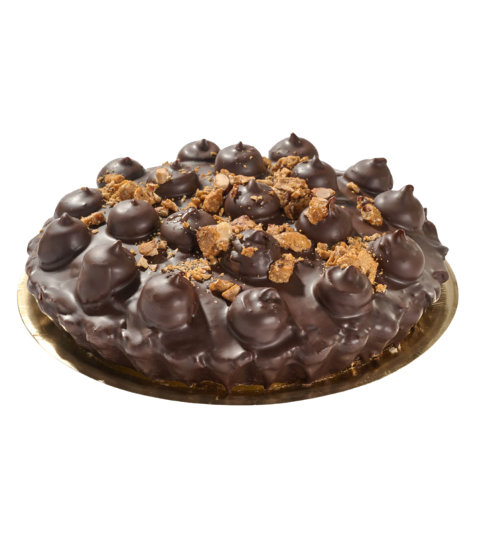 Tarta de Copitos Dulce de Leche Bañada en Chocolate Amargo